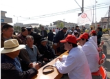 4月15日，我院医疗志愿小组深入新丰赤旗村开展"走基层、送服务“义诊
