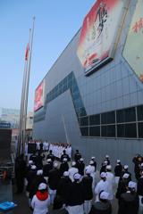 我院举行元旦升旗仪式喜迎新年