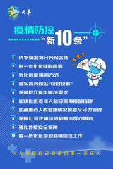 【健康提醒】一图速览疫情防控新“10”条